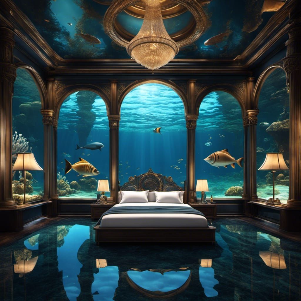 Bedroom Under the Sea AI Generated Artwork NightCafe Creator