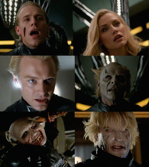 A Man turning into an truly evil infinite multi eyed horrifying eldritch monstrosity demented monster soulless creature called the thing tru...