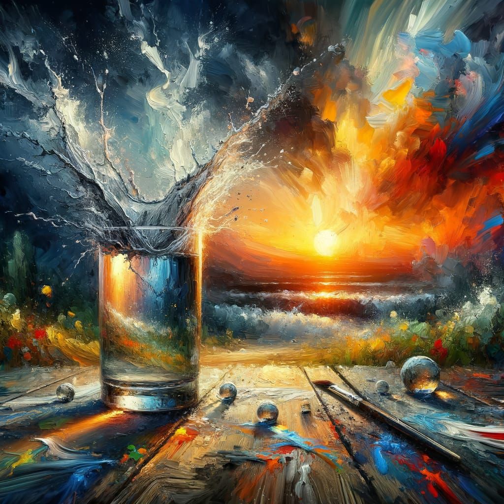  Half Full - Half Empty - Overflowing   by @Ace Ingle Poot