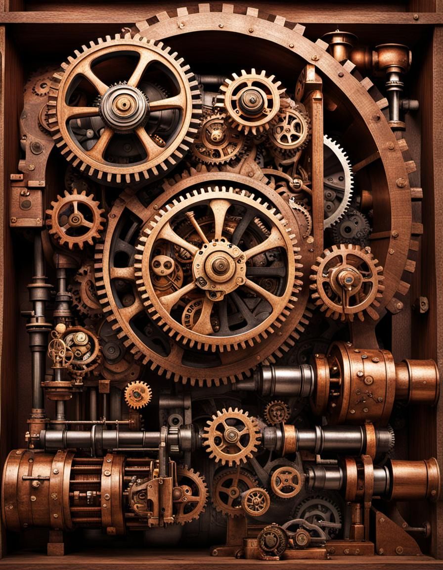 room of gears and pistons
#