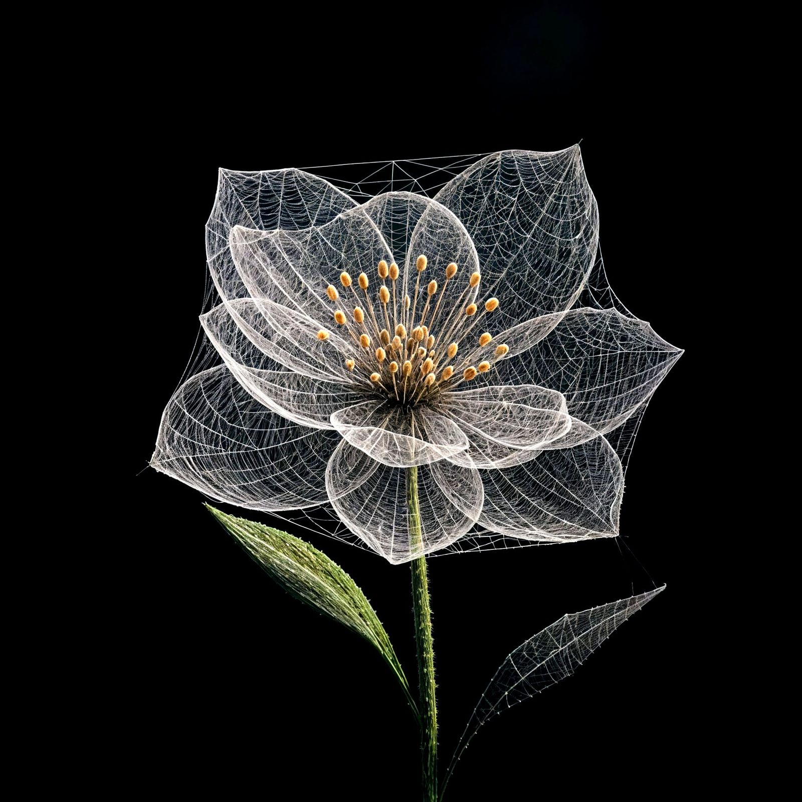 SpiderWeb Flower^^🌼🕸️  by @Lina Poe