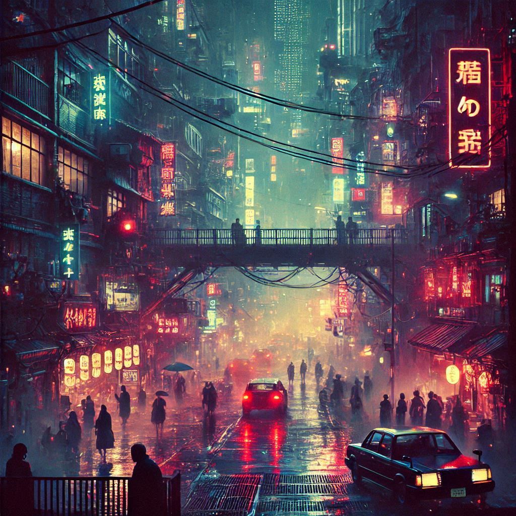 cyberpunk cityscapes