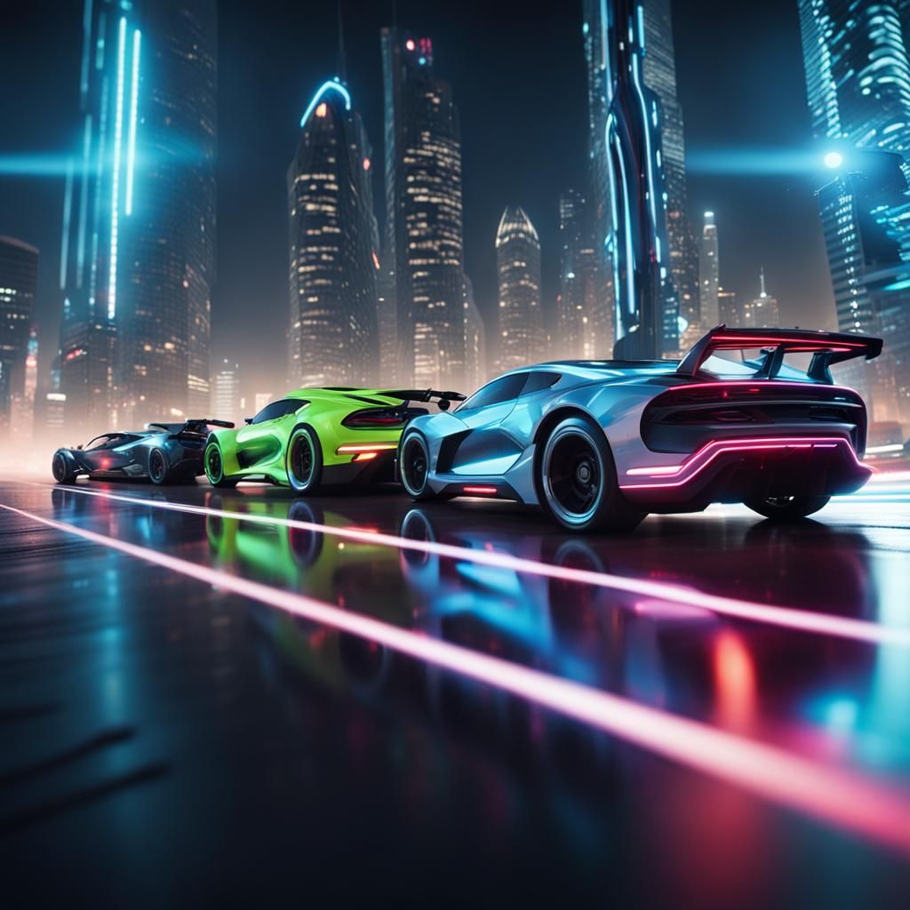 Drag Car Racing - AI Generated Artwork - NightCafe Creator