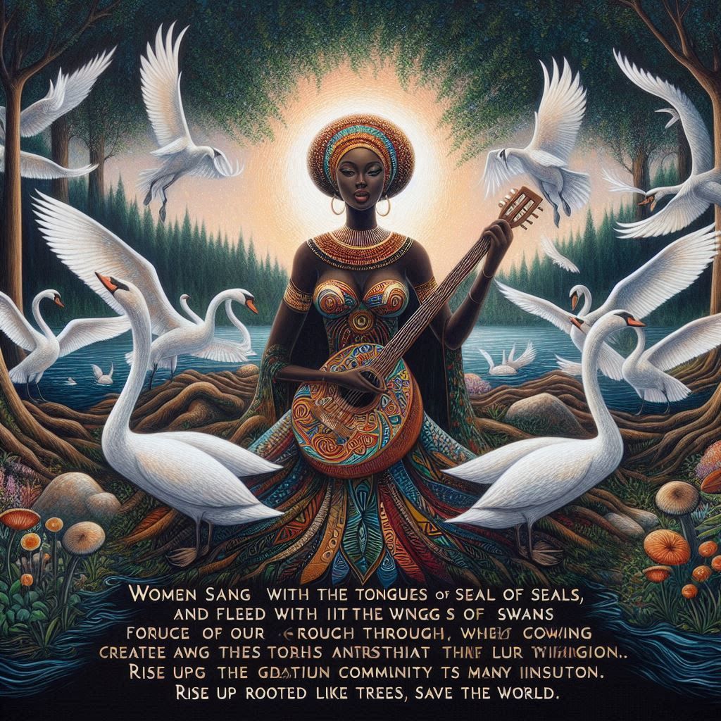 Women with iridescent, seal-like voices and majestic swan wi...