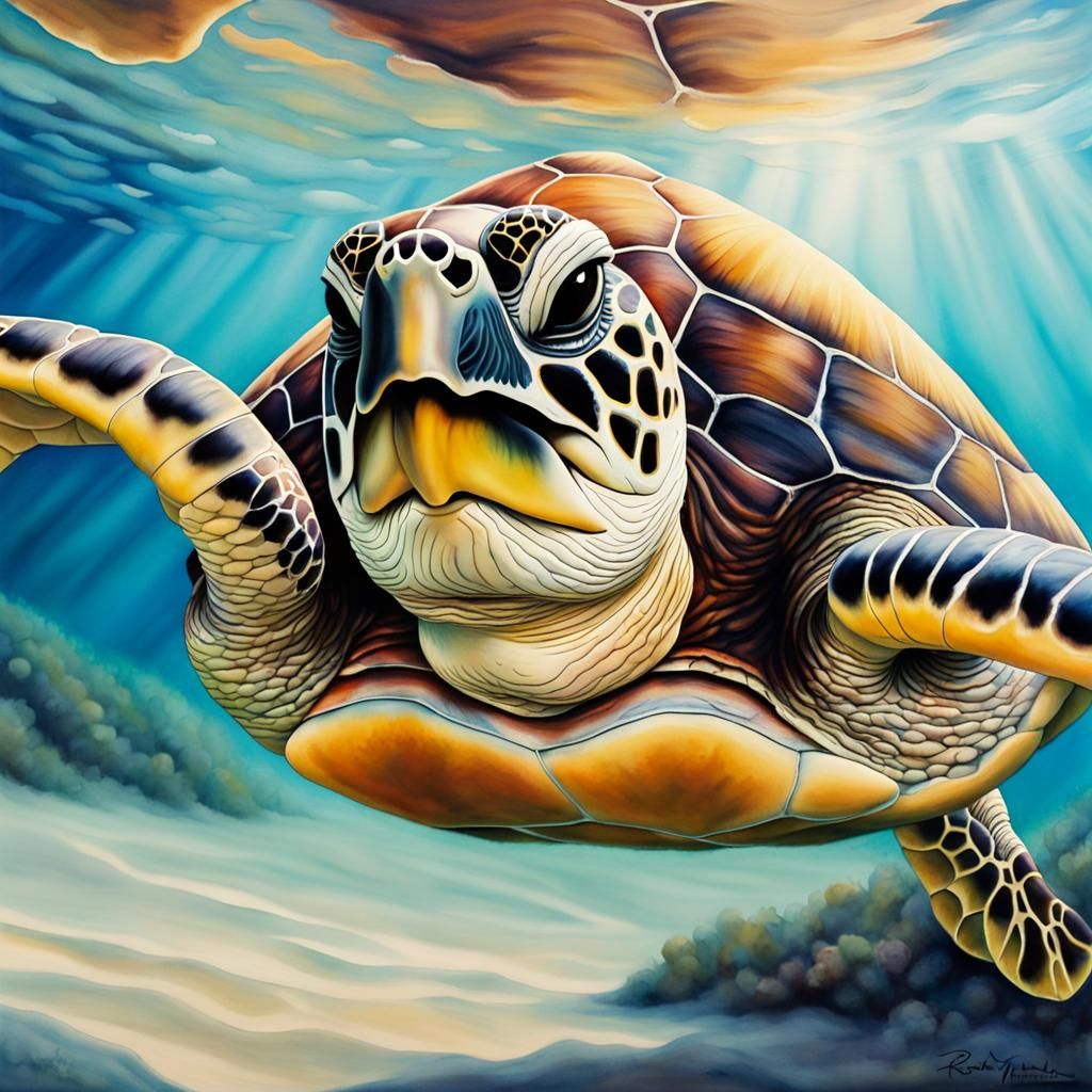 Turtle - AI Generated Artwork - NightCafe Creator