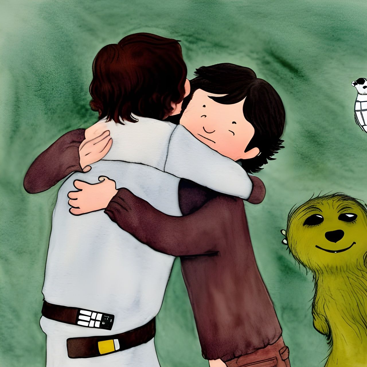 “I Love My Daddy and Uncle Chewie.” By Ben Solo, Age 8