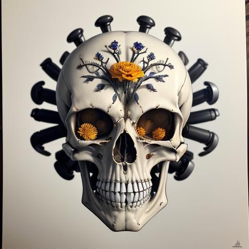 Hitting the nail on the head skull