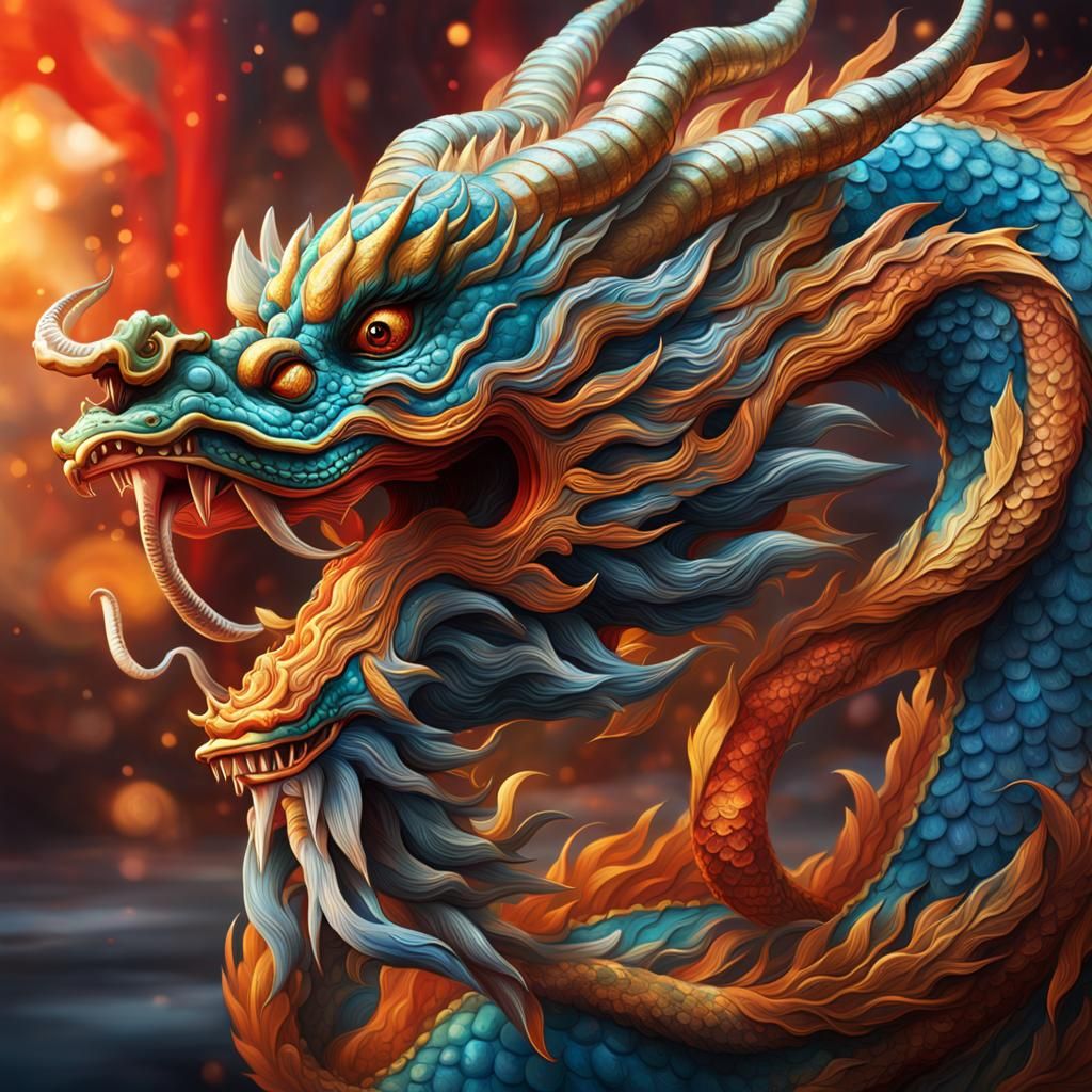 Chinese dragon - AI Generated Artwork - NightCafe Creator