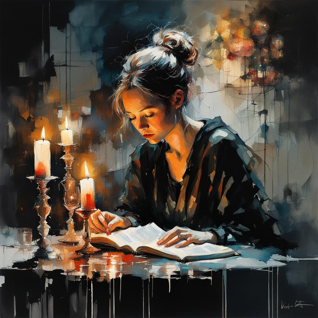 woman reading
