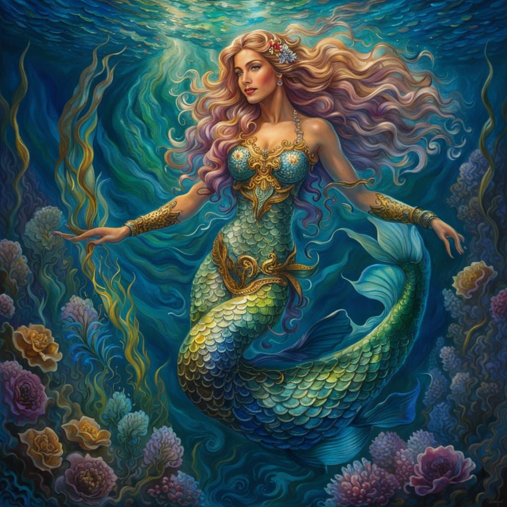 Belinda The Mermaid  by @midhvn