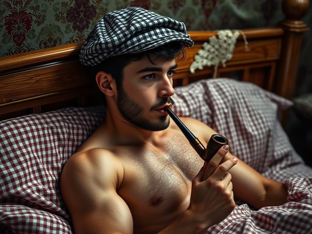 Young sherlock reflecting on an investigation  by @Antonioerre