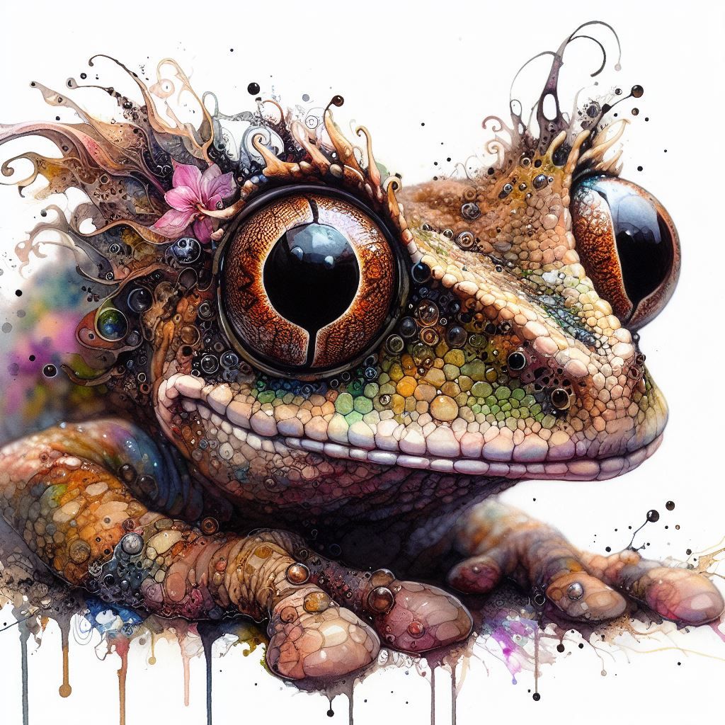 Portrait d'une grenouille