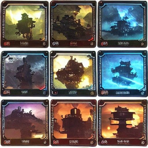 Board Game Components In Solarpunk Anime Style AI Art board-game-components-in-solarpunk-anime-style-ai-art