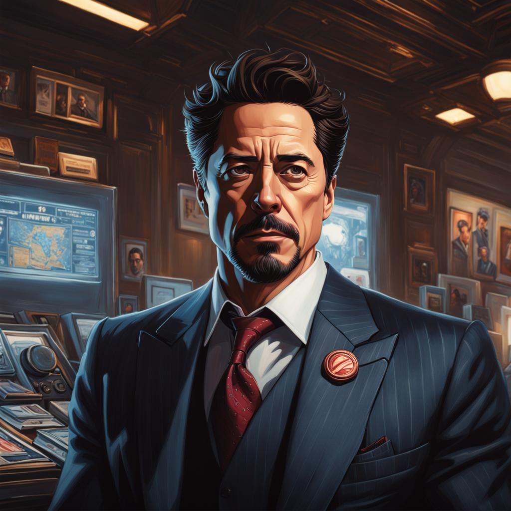 Tony Stark - Ai Generated Artwork - Nightcafe Creator