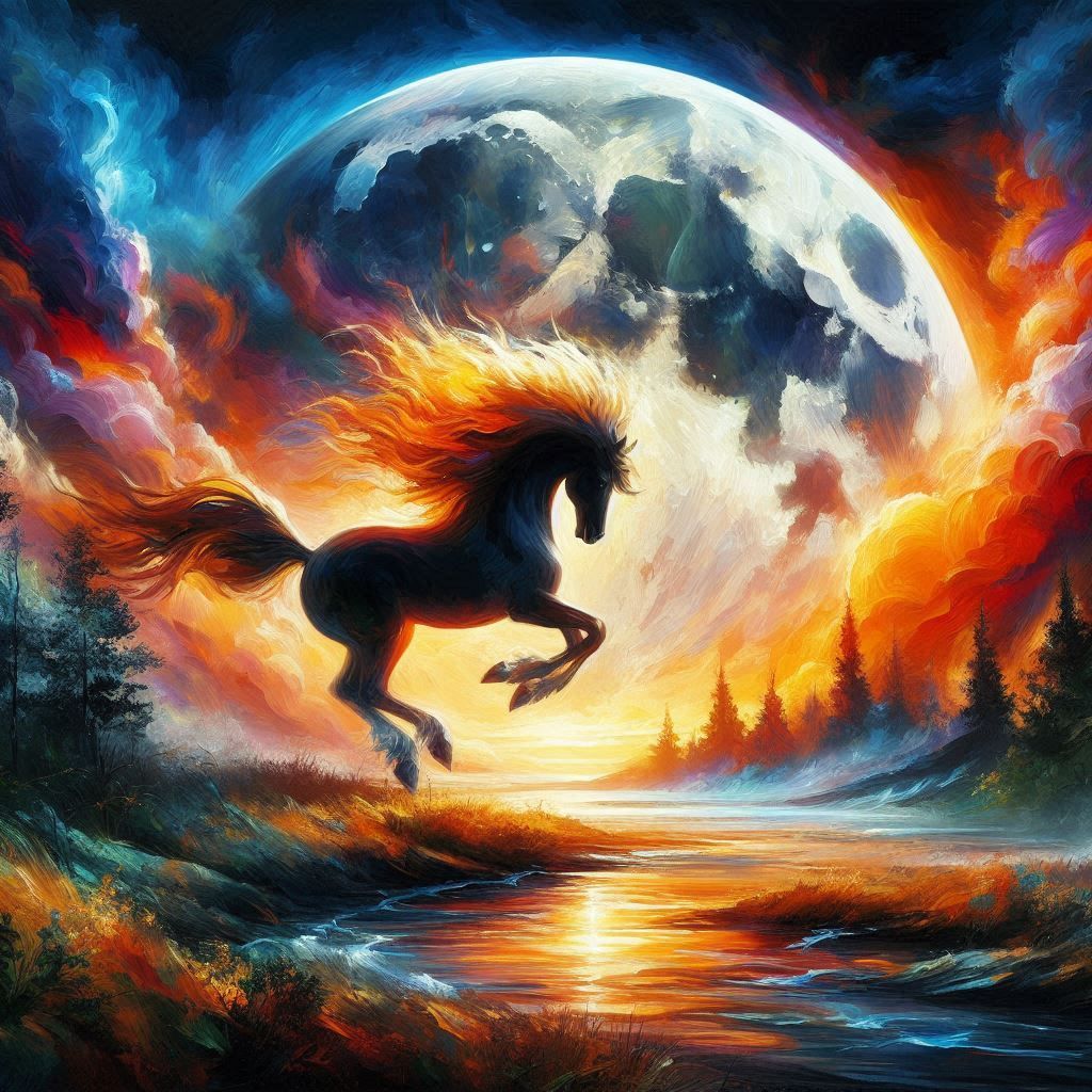 Sihouette of a horse