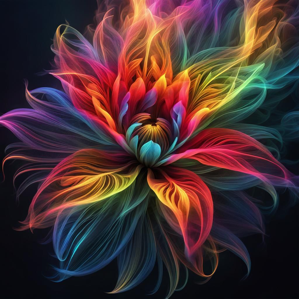 Blooming Fluorescence  by @Artez