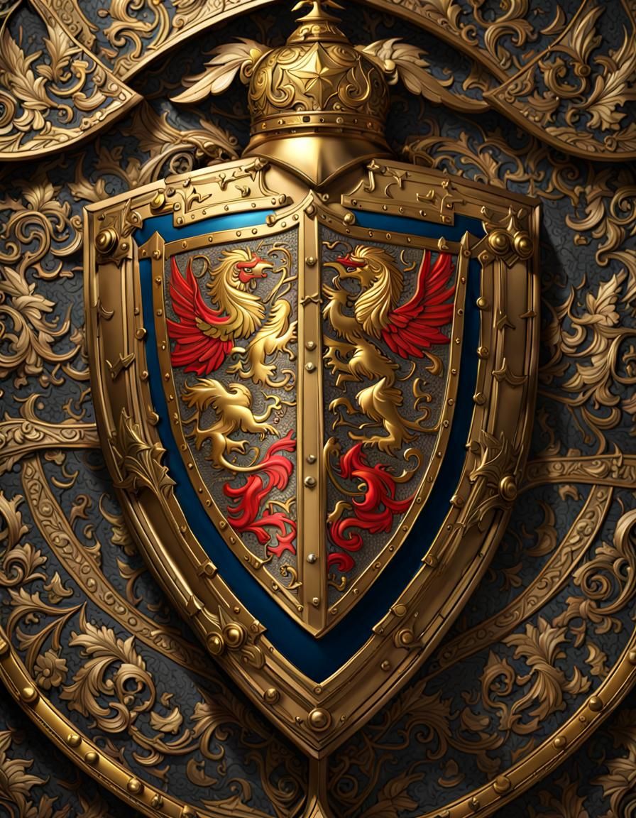 Heraldic Shield  by @Mythic_Flame