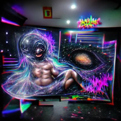 Universe 8k resolution holographic astral cosmic illustratio...