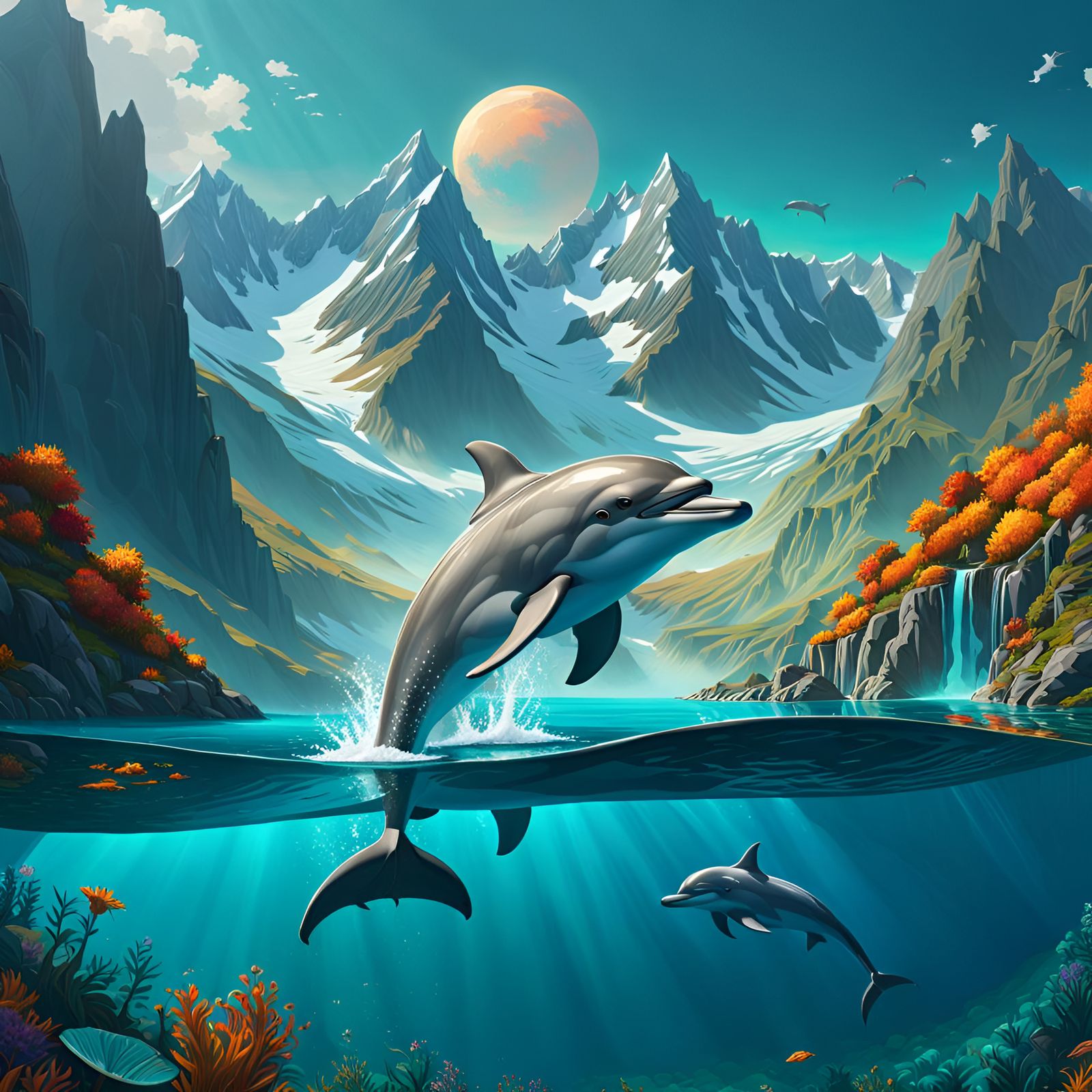 Dolphins  by @Gerson de Melo 