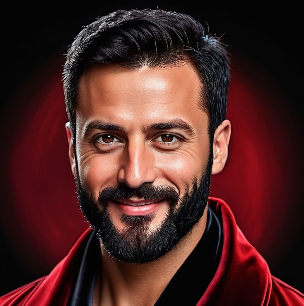 Güngör Celâleddin, a  handsome bearded man from Turkey