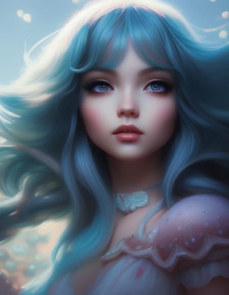 Fantasy Girl - Ai Generated Artwork - Nightcafe Creator