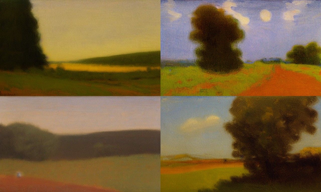 Landscape in the style of Tonalism
