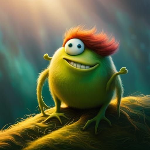 Tiny Hairy Monster By Aia C2 Ai Generated Artwork Nightcafe Creator