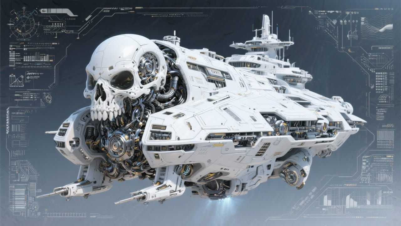 Secret 3D plans for a new alien dreadnaught battle cruiser