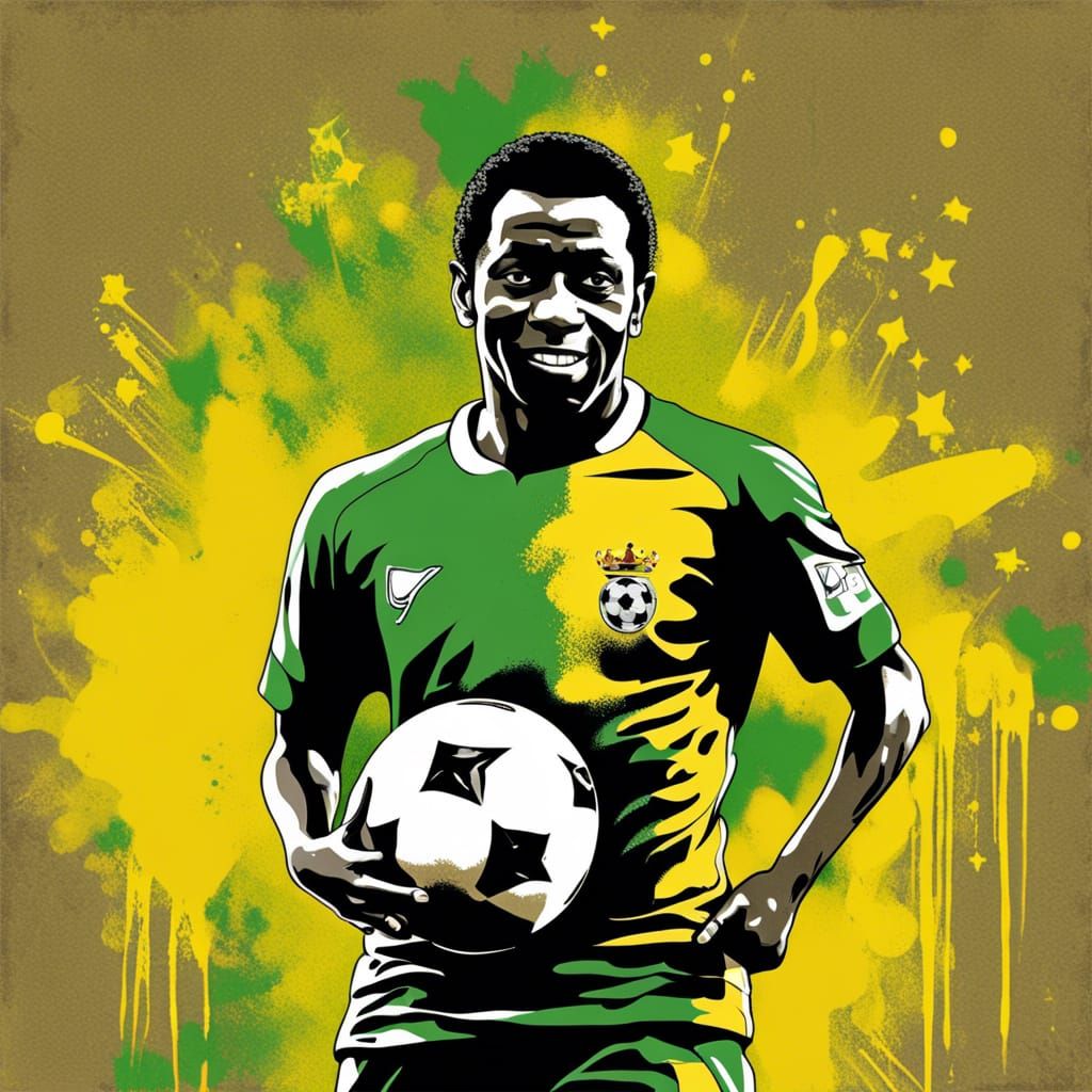 Art Pele Wallpaper Brazilian Pele T-shirt - Print your thoughts. Tell your  stories.