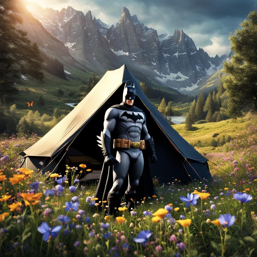 BATMAN CAMPING  by @Michael Hendrickson