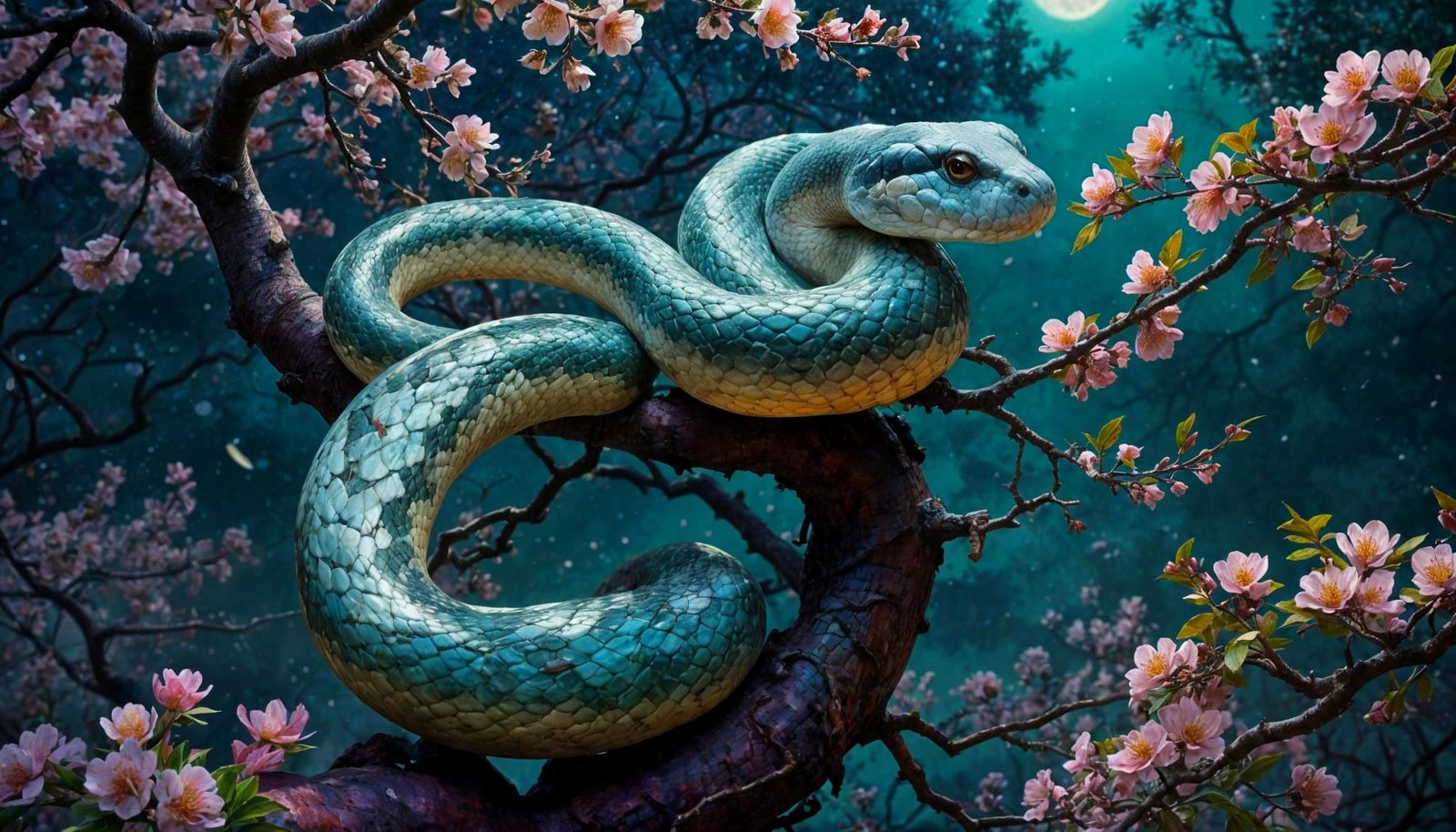 Nightfall Elegance: Jade Serpent  by @The Leycer