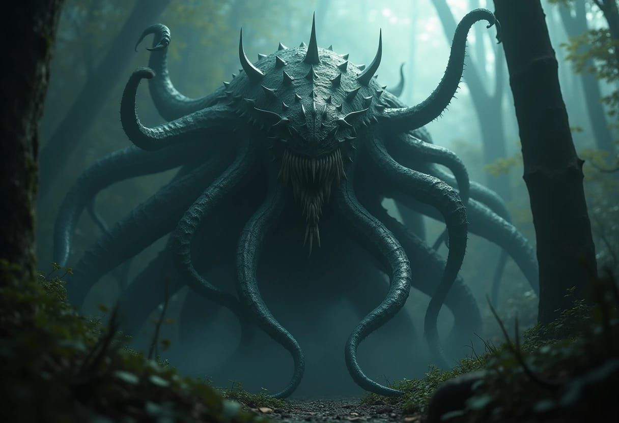 The creature from The dark forest