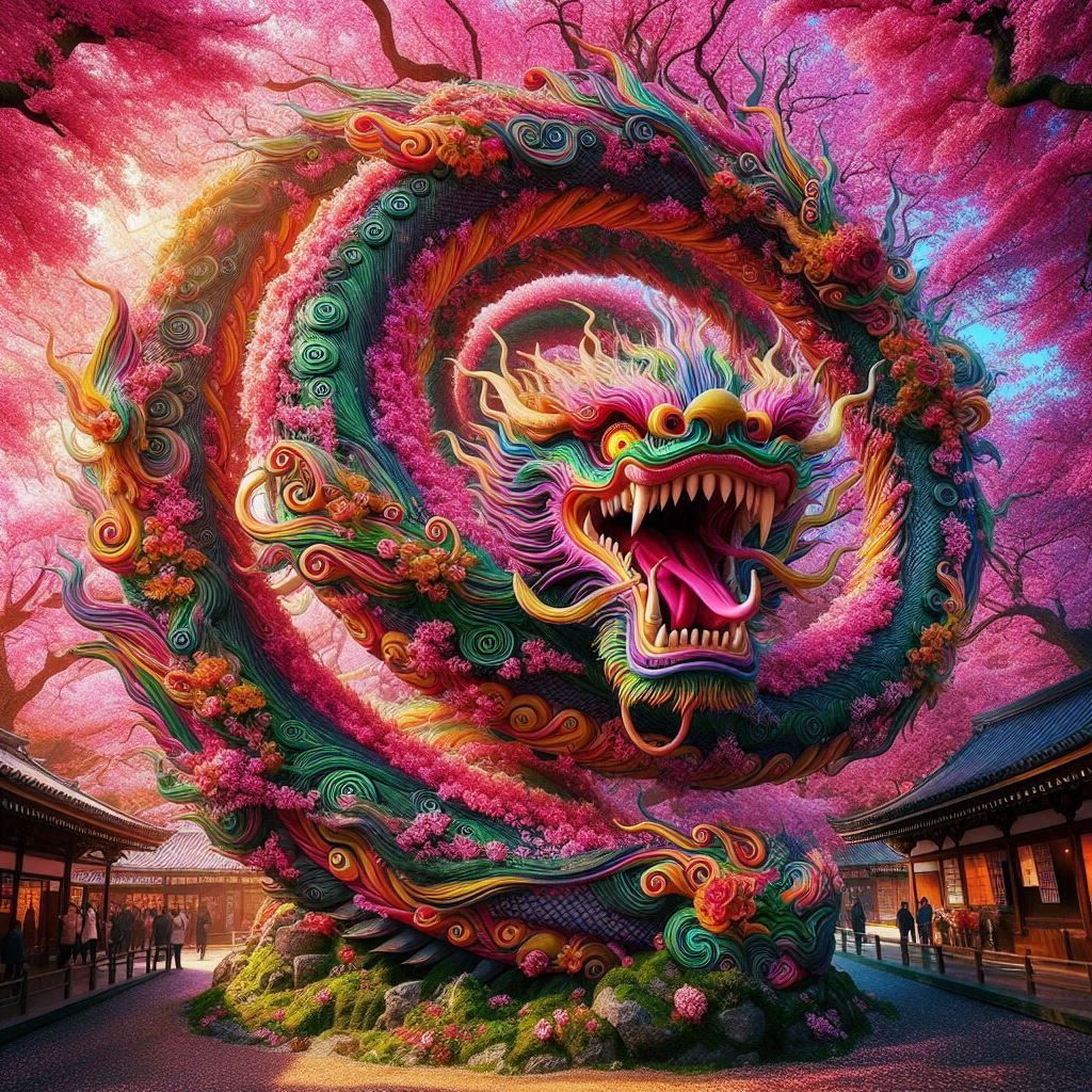 Cherry Blossom Dragon