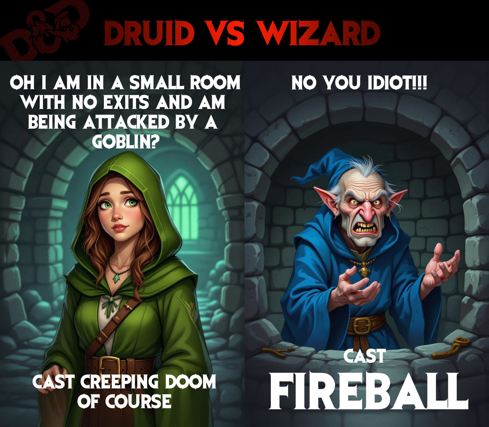 Druid vs Wizard