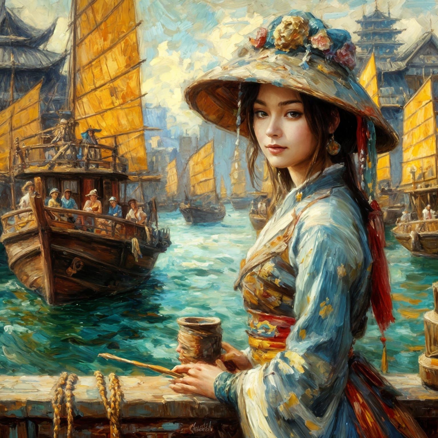 Portrait of a woman in Shanghai