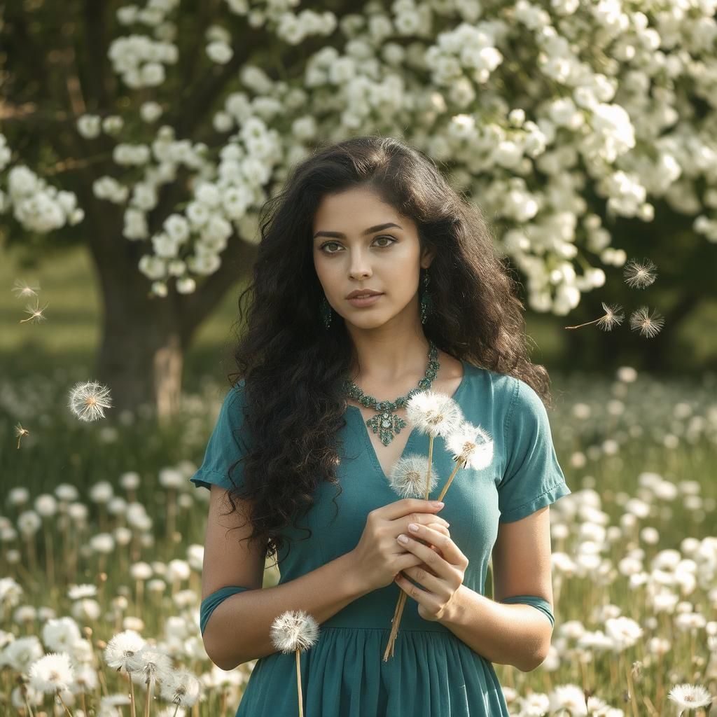 Dandelion woman