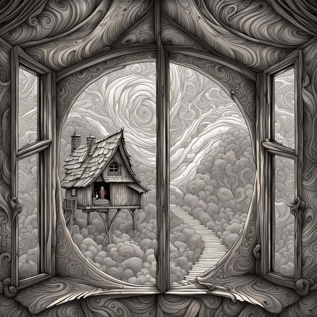 through window  by @friskywizard