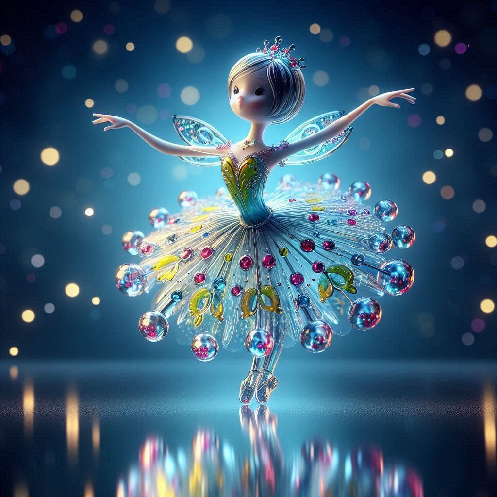 Enameled Glass Figurine