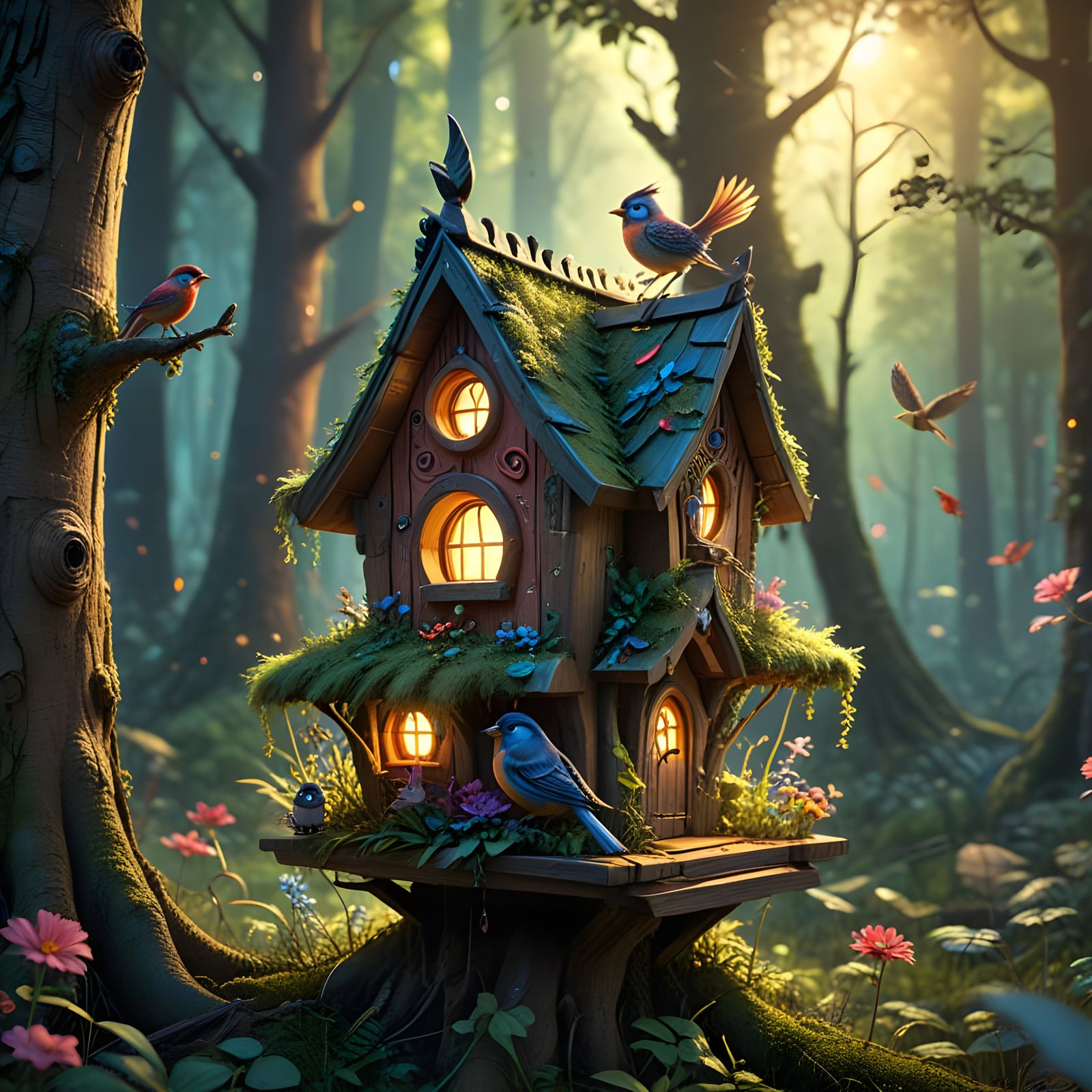 Birdhouses  by @EB