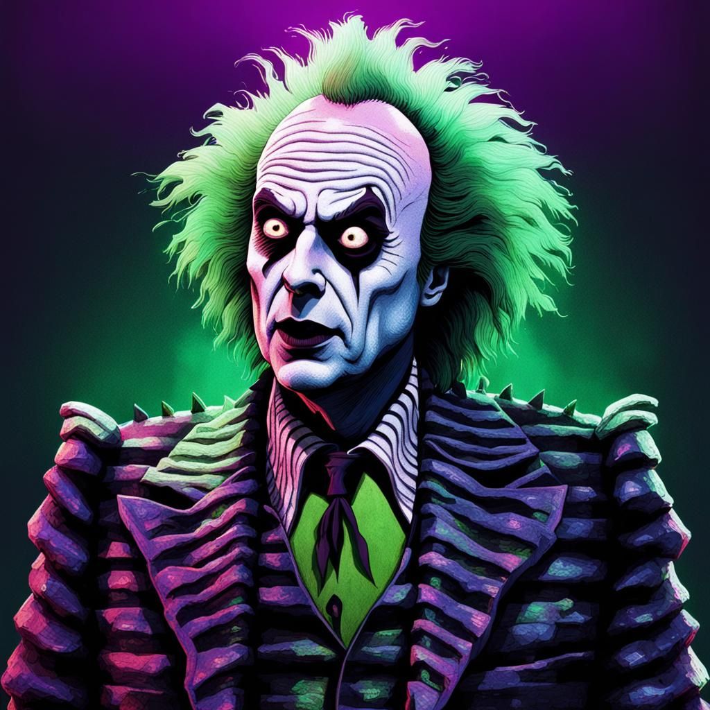 Michael Keaton as Beetlejuice - AI Generated Artwork - NightCafe Creator