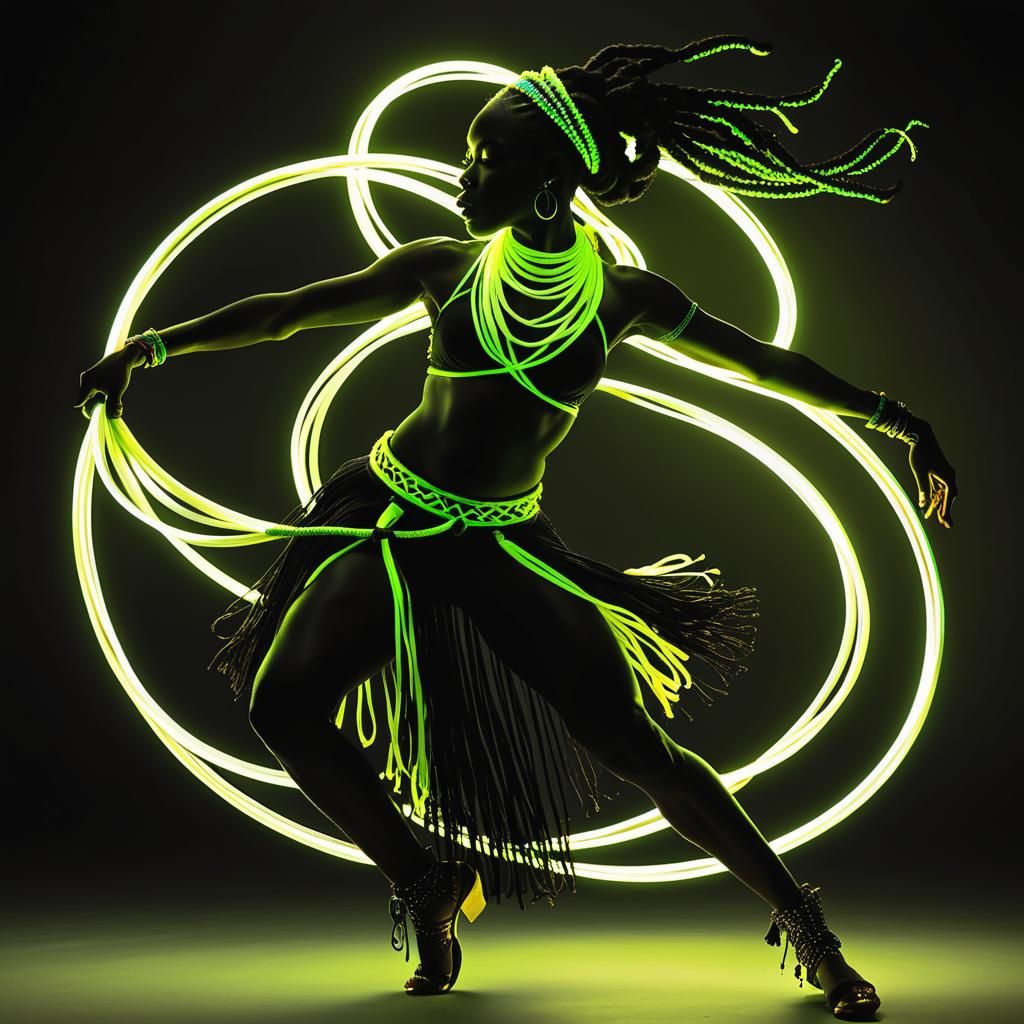 Neon motion  by @Greenflowers