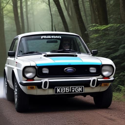 Scottish ford rs1800 mk2 rally car 1970s in a forest kincardine motors ...