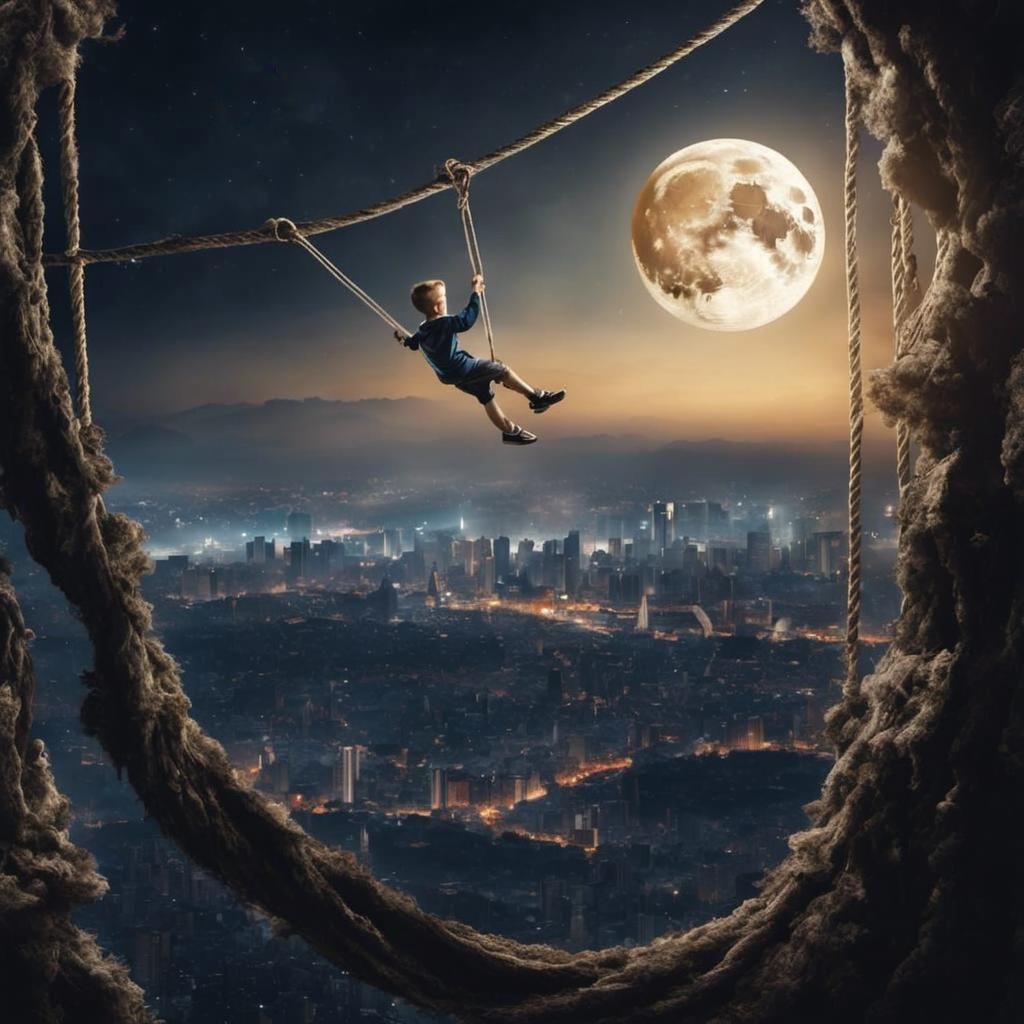 Enjoying the moon  by @James