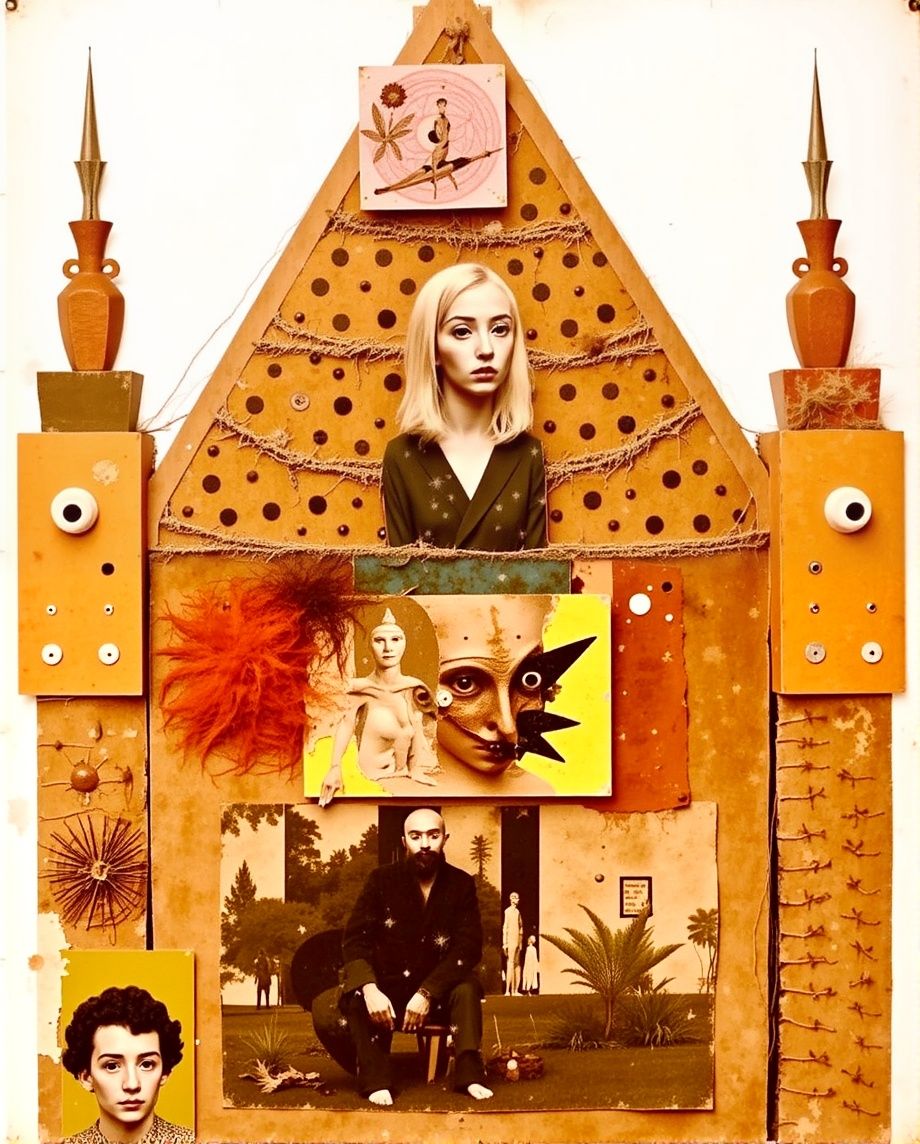 Five assemblage artworks 1