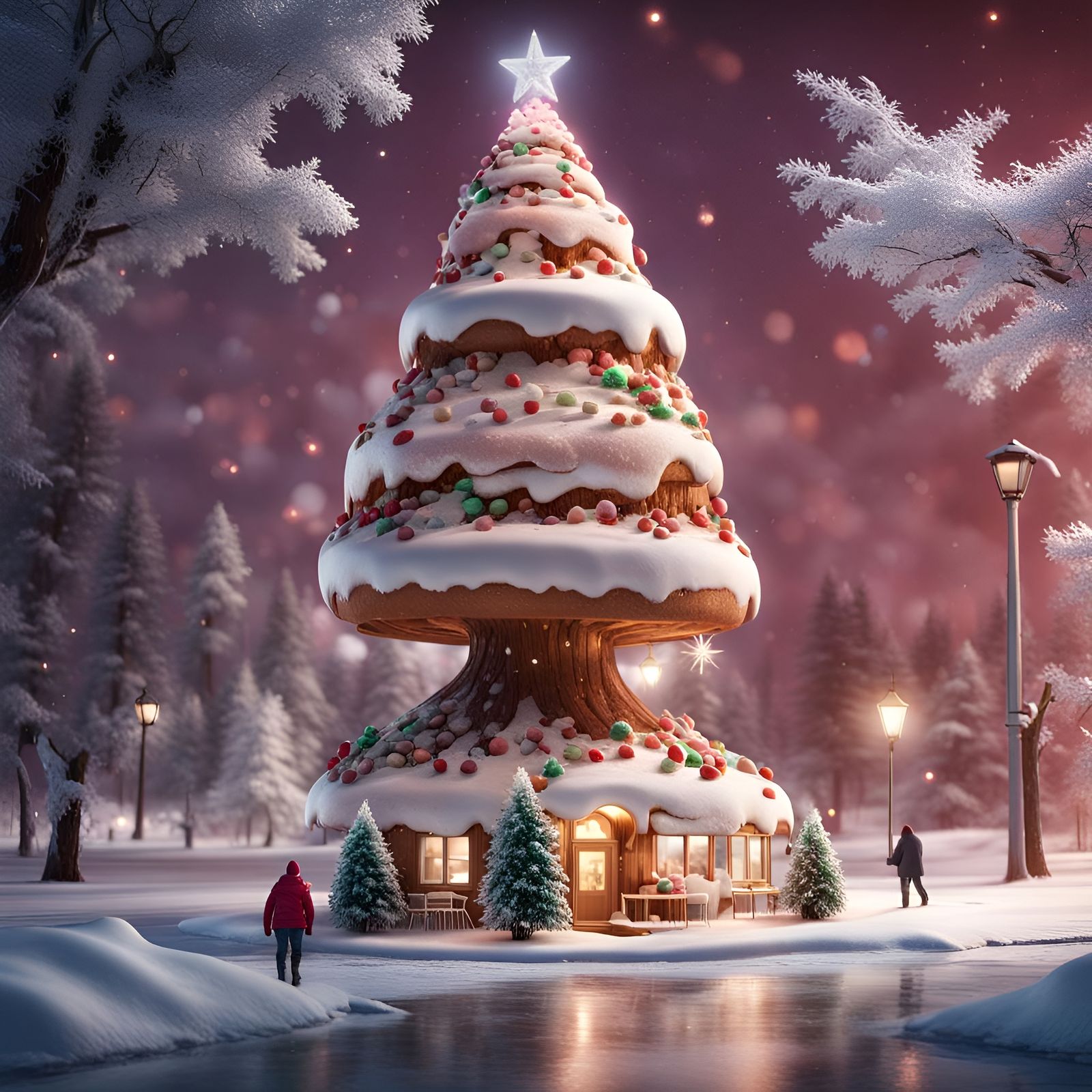 Christmas tree in Candy Land   by @Lumina