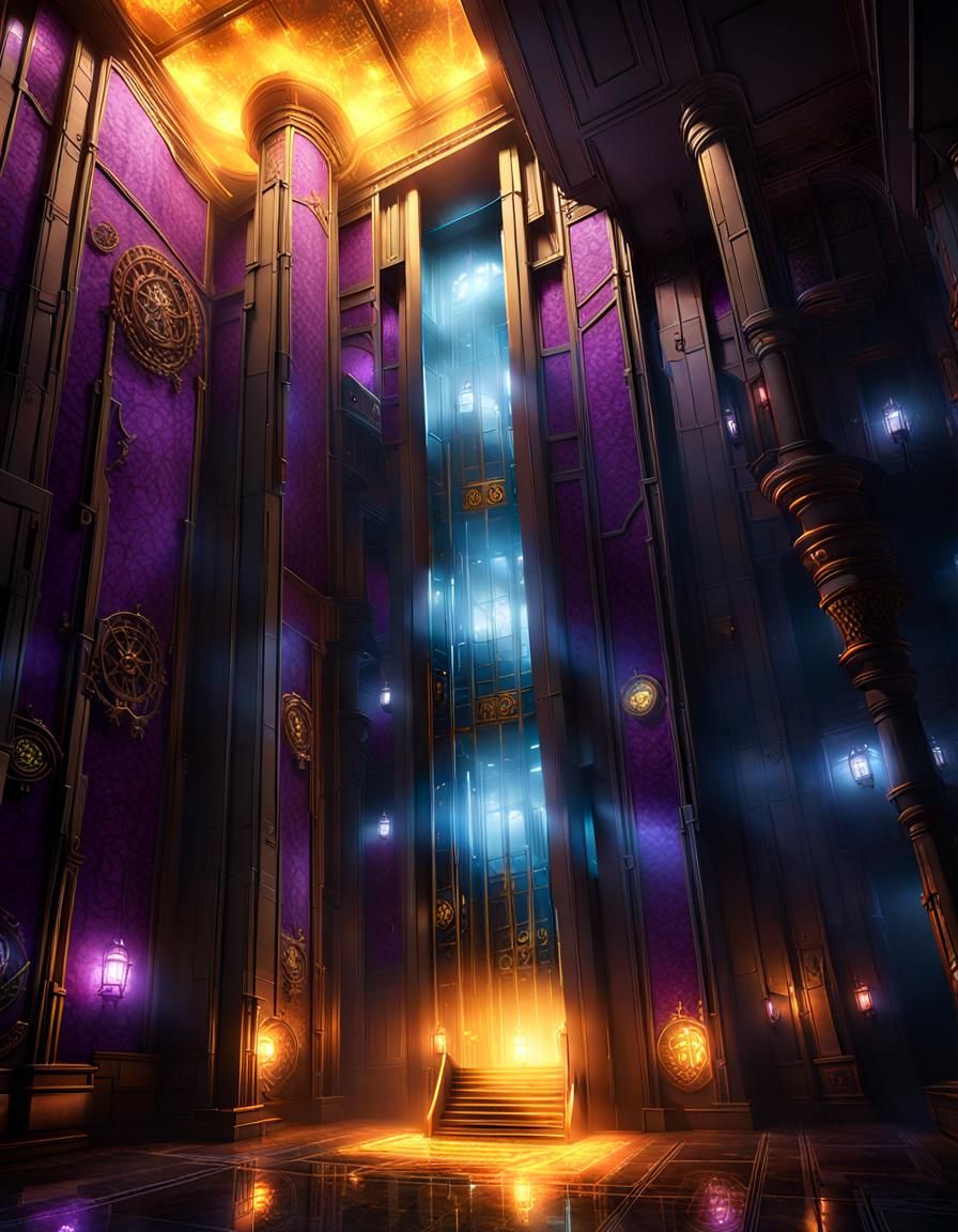 Elevator in a fantastic world