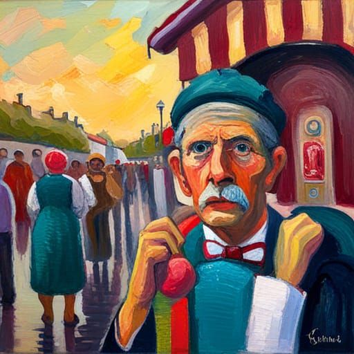 Punch and Judy AI Generated Artwork NightCafe Creator