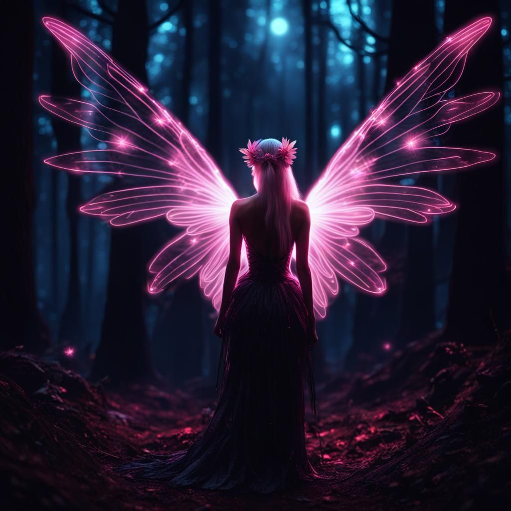 Glowing fairy - AI Generated Artwork - NightCafe Creator