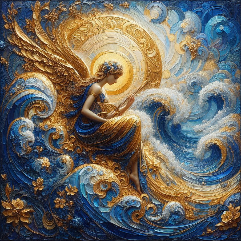 Golden Guardian of the Waves