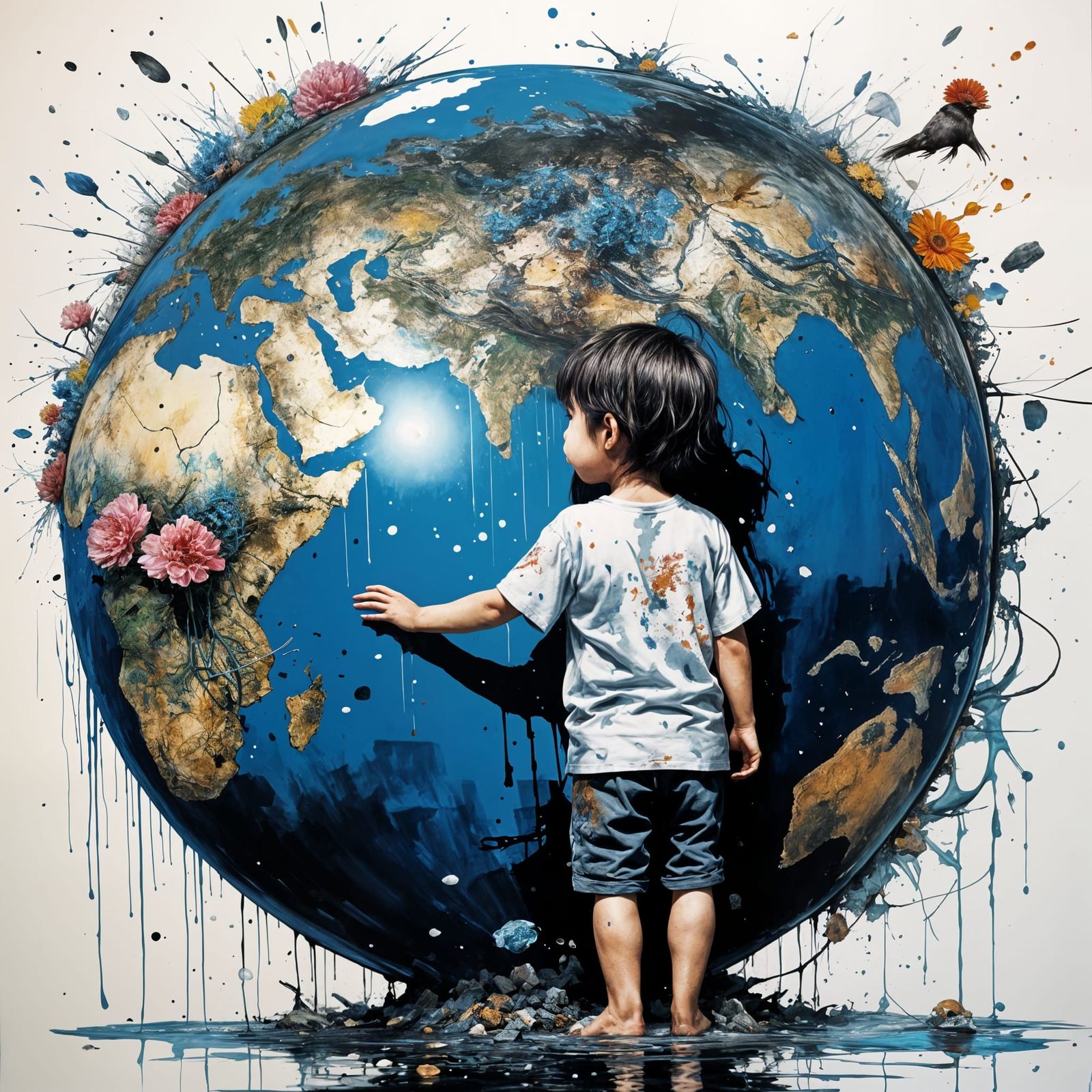 I wish I could save you🌍  by @Sheyma